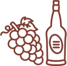 icone de raisin et de vin